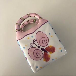 Ceramic butterfly vessel